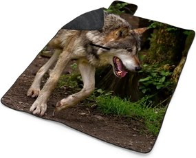 Sablio Plážová deka Vlk: 200x140 cm