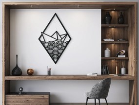 drevko Drevená nálepka Papierová loďka Rozmer obrazu: 44,5 x 28,5 cm, Farba dekorácie: Čierna
