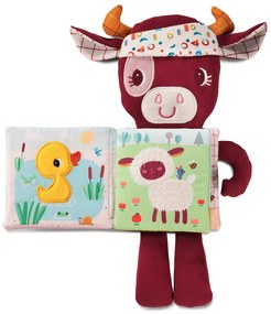 Lilliputiens - textilná knižka so svietiacim obrázkom - kravička Rosalie
