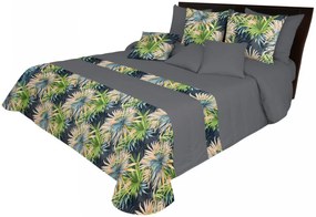 Luxusný obojstranný prehoz na posteľ s listovým motívom Šírka: 240 cm | Dĺžka: 260 cm.