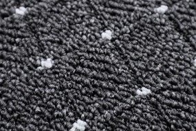 Condor Carpets, AKCIA: 80x150 cm Koberec metráž Udinese antracitový - neúčtujeme odrezky z role - obšitý zo všetkých strán, šíře, čierna, filc, chodba / predsieň