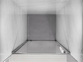 Mexen Exo, 1-krídlové sprchové dvere do otvoru 85 cm, 6mm číre sklo, chrómový profil, 8181-085-000-01-00