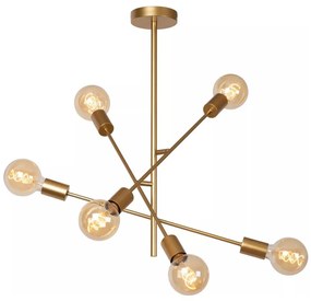 Lucide 21119/06/02 - Stropný luster na tyči LESTER 6xE27/40W/230V