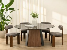 Elegantný okrúhly mramorový stôl DONAT