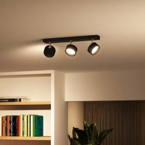 Philips - LED Bodové svietidlo BRACIA 3xLED/5,5W/230V čierna