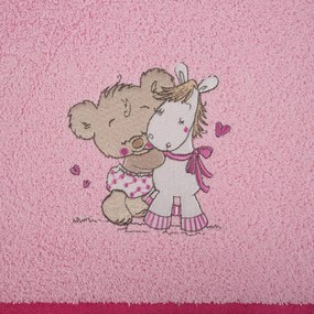 DETSKÝ BAVLNENÝ UTERÁK BABY43 50X90 CM RUŽOVÁ