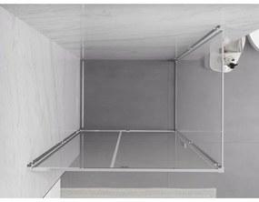 Mexen Exo, sprchovací kút s krídlovými dverami 100 x 85 cm, 6mm číre sklo, chrómový profil, 819-100-085-01-00