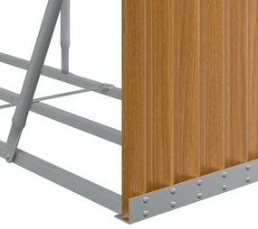 Držiak na polená bledohnedý 234x45x100 cm pozinkovaná oceľ