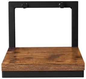 Nástenný stojan na kvety TORGET RUSTIC čierny