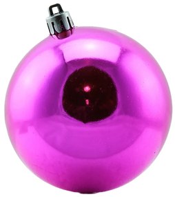 DECOLED Plastové gule, d. 8 cm, ružové, 12x lesklé, 12x matné