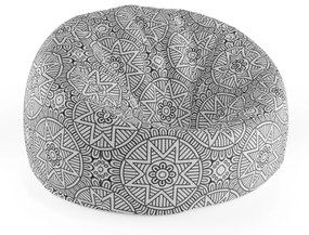 Sablio Sedací vak Cocoon Hviezdy mehendi - 75 x 45 x 35 cm