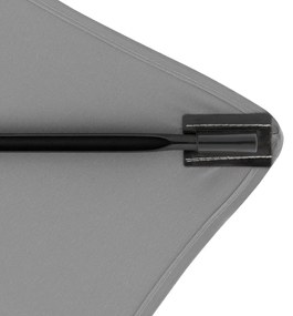 Doppler ACTIVE 200 x 120 cm - obdĺžnikový slnečník so stredovou nohou šedá (kód farby 827)