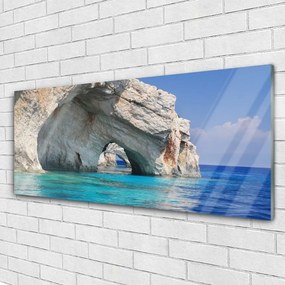 Obraz na akrylátovom skle More jazero voda krajina 125x50 cm