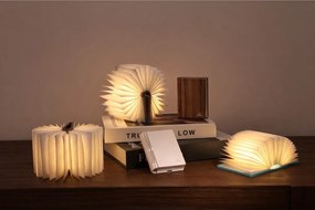 Čierna prenosná svetelná dekorácia na USB BookLight – Gingko