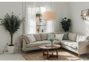 Závesné svietidlo Rattan, 1x ratanové tienidlo, (fi 35cm), w