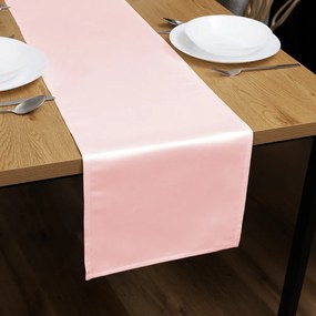 Biante Saténový behúň na stôl polyesterový Satén LUX-L058 Lastúrovo ružový 45x160 cm