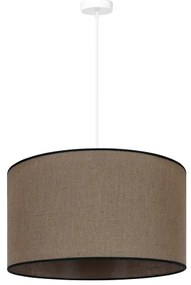 Duolla - Luster na lanku ROLLER 1xE27/15W/230V pr. 40 cm hnedá/čierna