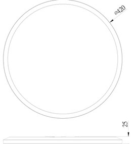 Globo 41562-24W - LED Kúpeľňové stropné svietidlo SAPANA LED/24W/230V IP44