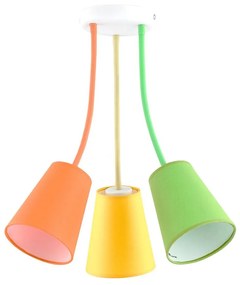 luster na tyči WIRE COLOUR 3xE27/60W/230V