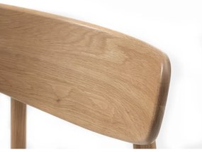 Svetlosivá/v prírodnej farbe jedálenská stolička Elim – Unique Furniture