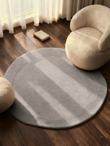 Villeroy & Boch, Kusový koberec Villeroy & Boch Kari 106287 Grey, 160x160 (priemer) kruh, šedá, obývacia izba