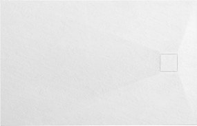 Rea Bazalt, SMC sprchová vanička 90x120 cm + sifón, biela, REA-K3911