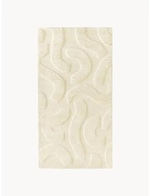 Ručne tkaný vlnený koberec's reliéfnou štruktúrou Clio