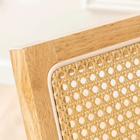 Jídelní židle Madera z masivu dub přírodní/béžová