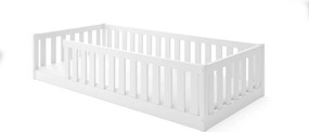 Posteľ BELLA SIMA 190x90 Montessori z masívu – biela