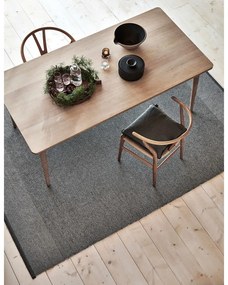 Antracitový vnútorný a vonkajší koberec 60x85 cm Edit Charcoal – Pappelina