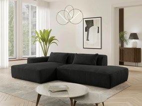 XXXLutz ROHOVÁ SEDAČKA, plast, textil, kompozitné drevo, čierna MID.YOU - Sedačky - 000694009620