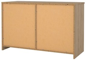 Komoda v dekore duba s posuvnými dverami v prírodnej farbe 119x76x50 cm Naia – Tvilum
