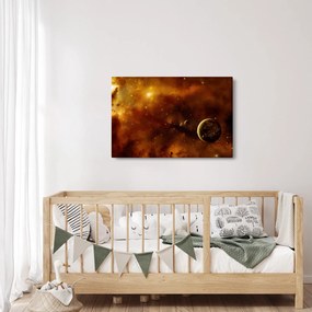Obraz - Planéty s hmlovinou (90x60 cm)