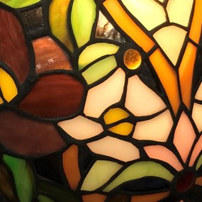 Reversed Tiffany luster do obývačky LILY Ø50 3XE27