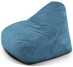 Modrý menčestrový sedací vak Snug 100 – SLOWDOWN