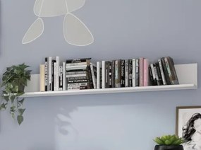 Nástenná polica Carlos, biela, 150 cm%