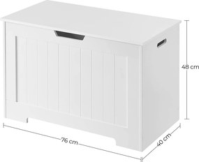 Box na hračky, úložný box, veľká kapacita, biely