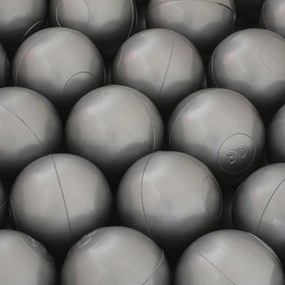 Suchý bazén pre deti menčestrový 90 x 30 + 200 loptičiek - svetlo šedá