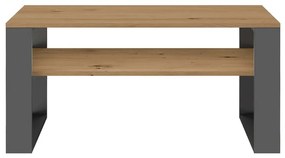 Konferenčný stolík Maduro 2 (dub artisan + antracit). Akcia -22%. Vlastná spoľahlivá doprava až k Vám domov. 1132423