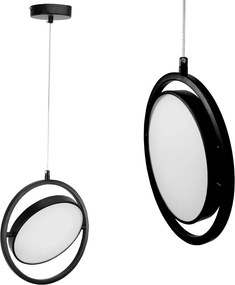 Toolight Toolight, LED závesné svietidlo 26cm, 5W, 4000K, APP1790-CP, čierna, OSW-06067