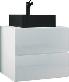 XXXLutz SKRINKA S UMÝVADLOM, biela, biela, 61 cm MID.YOU - Online Only kúpeľne - 000657038002