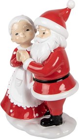 Vianočná figúrka Santa Claus a Pani Clausová – 16*10*23 cm