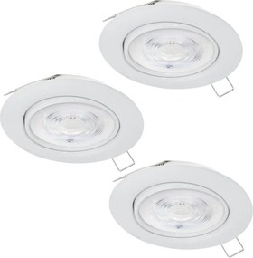 Eglo 901756 - SADA 3x LED Podhľadové svietidlo FAVAZZINA 1xGU10/4W/230V biela