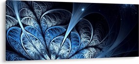 Obraz tmavomodrého kvetu (120x50 cm)