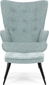 Kreslo ušiak s podnožou ELDORIA PATCHWORK