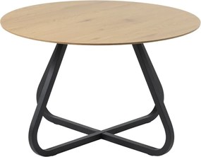 Okrúhly jedálenský stôl s doskou v dubovom dekore v prírodnej farbe ø 120 cm Cesura – Unique Furniture