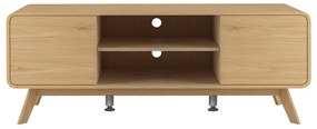 TV stolík v dekore duba v prírodnej farbe 140x53 cm Cassie - Støraa