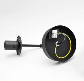 Nástenná lampa MOON 1xE27/15W/230V čierna