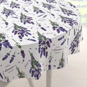 Biante Dekoračný okrúhly obrus PML-084 Lavender Ø 110 cm