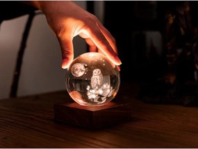 Prenosná svetelná dekorácia na USB ø 8 cm Amber – Gingko